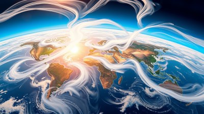 How Wind Carries Weather Across Entire Continents