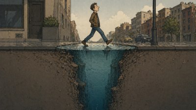 The Physics of Puddles That Are Deeper Than They Look