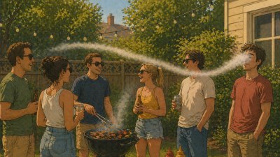 The Meteorology of BBQ Smoke Always Finding Your Face